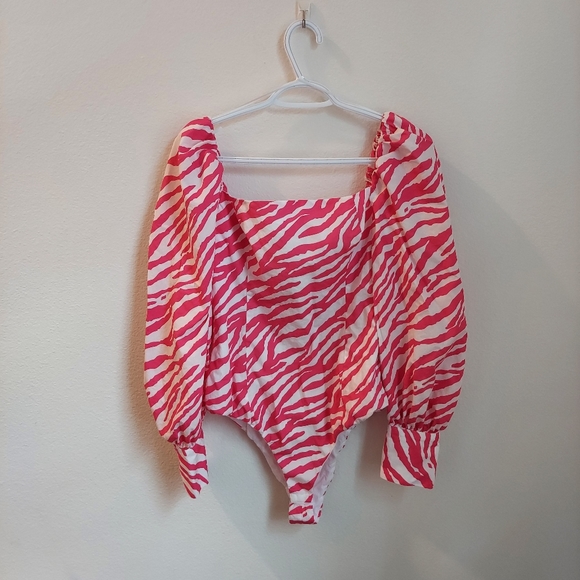 Zara ANIMAL PRINT BODYSUIT size M - Picture 4 of 15